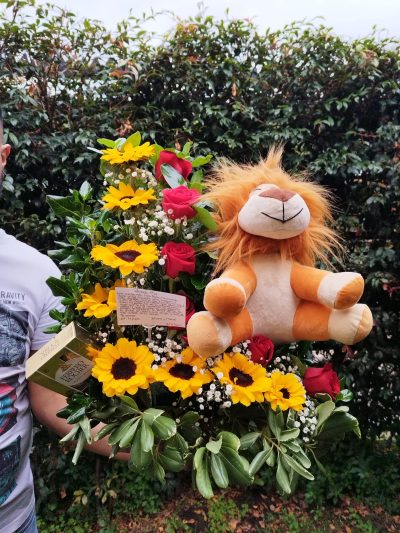 GIRASOLES DE VERANO CON PELUCHE