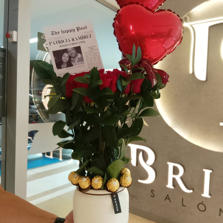 HERMOSOS ARREGLO FLORAL PASION