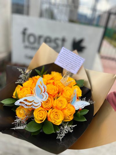BOUQUET FELICIDAD (color de rosa según disponibilidad )